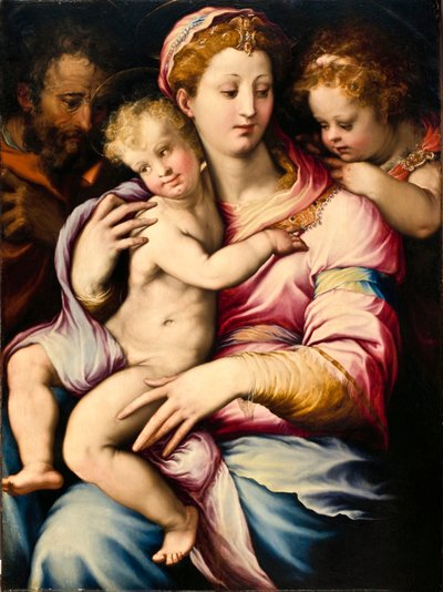 Sainte Famille avec Saint Jean-Baptiste - Francesco de Rossi Salviati Cecchino